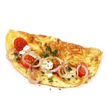 Egg, whole, omelet