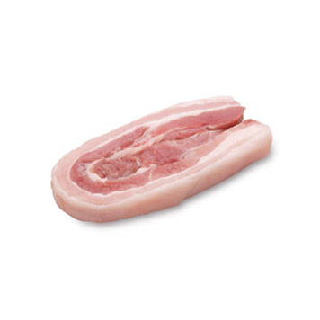 Bacon, raw, without skin