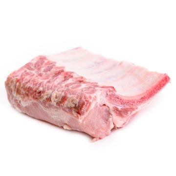 Pork, spareribs, raw